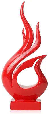 Image de Sculpture abstraite en résine, idéale pour la décoration intérieure moderne