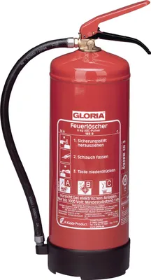 Produktbild von Gloria ABC Pulver Feuerlöscher Dauerdrucklöscher Löschmittelmenge 6 Liter