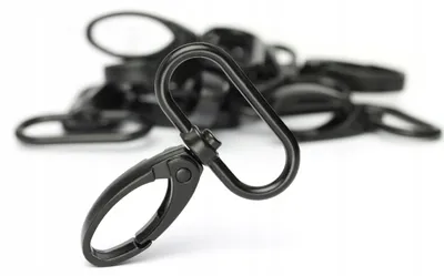 Produktbild von Mawrex Karabiner Schwarz 38 mm für Taschen 10 Stück