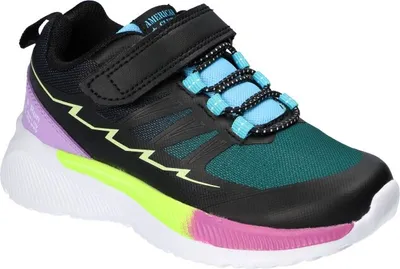 Produktbild von AMERICAN CLUB ES186 Solide Kinderschuhe mit Klettverschluss, luftiger Sneaker, modische Kinderschuhe, Innensohle aus Naturleder, Schwarz 31