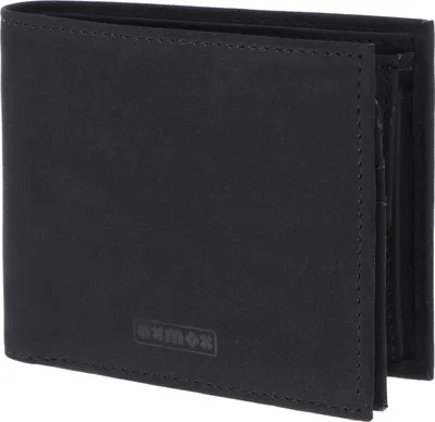 Produktbild von oxmox Geldbörse New Cryptan RFID Protect Querscheinbörse Pure Print Black Black schwarz