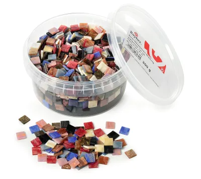 Produktbild von Acryl-Mosaiksteine "Marmoriert", 300g