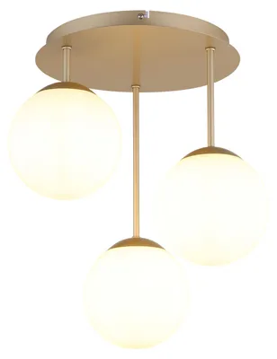 Productafbeelding van 3-lichts plafondlamp Harmon champagne