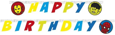 Happy Birthday-Girlande, Vogel-Motiv, 2,40 m, lizenziert