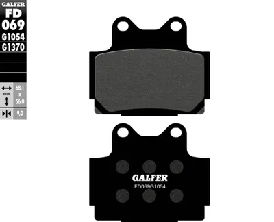 Image de Plaquettes de frein Galfer - métal fritté