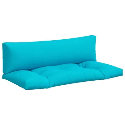 Image de vidaXL Coussin pour palette 2 pcs. Turquoise Tissu Oxford