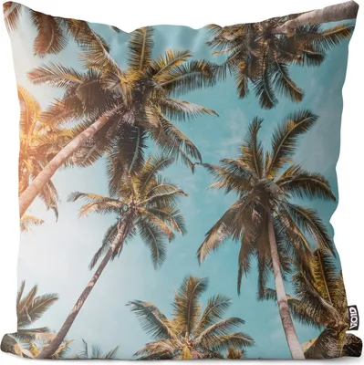 Produktbild von VOID Sunset Kalifornien Palmen Kissenbezug Kissenhülle Polyester wasserfest Outdoor Indoor