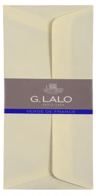 Image de Enveloppe autocollante 25 pièces ivoire 110x220 mm