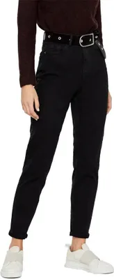 Productafbeelding van Zwarte mom jeans, model Kesia - maat L