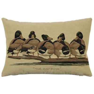Image de Coussin Gobelin Canards « The Bad Boys » 45 x 30 cm Mars&More