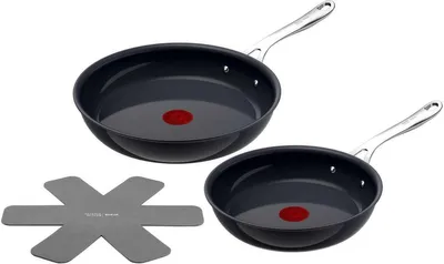 Obrázok produktu pre Tefal Jamie Oliver C471S255, Súprava na vyprážanie, Čierna, Keramický, 250 °C, Hliník, Termo indikátor