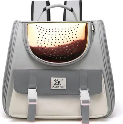 Produktbild von INF Haustier-Tragerucksack - Tragbar & Komfortabel Lasergrau