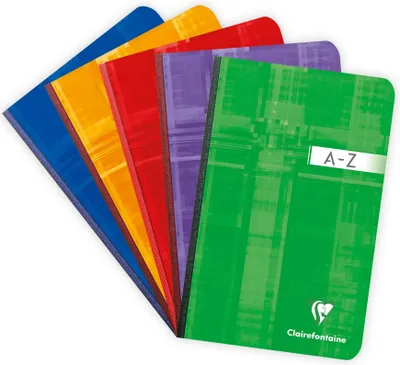 Produktbild von Clairefontaine 5x Adressbuch 11x17cm 96 Blatt kariert Sortiert 9609C