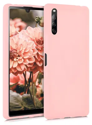Produktbild von kwmobile Handyhülle für Sony Xperia L4 Hülle - TPU Case - Kabelloses Laden - Schutzhülle Cover in Rosegold matt