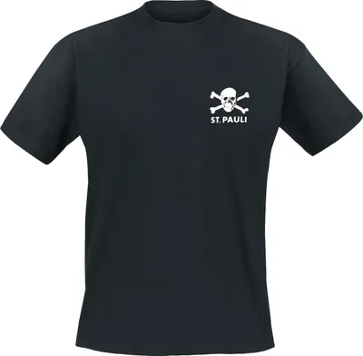 Zdjęcie produktu dla FC St. Pauli - Koszulka skull small - czarny