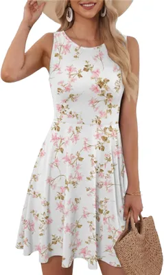Produktbild von Sommerkleid für Damen – Ärmellos mit Blumenmuster