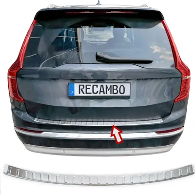 Obrázok produktu pre Matná ochrana nárazníka z nehrdzavejúcej ocele vhodná pre Volvo XC90 II | BJ od 2015&gt
