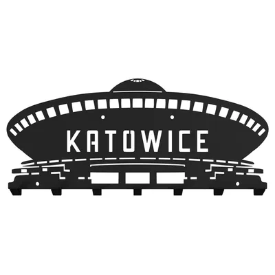 Produktbild von Metall Wandhaken für Kleidung, Wandkleiderbügel, Wandgarderobe, Kleiderhaken, Garderobenhaken, Flurgarderobe, Garderobe Flur, UFO, Katowice,  Schwarz