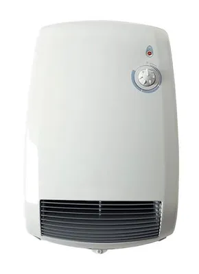 Image de Radialight CES 5000 Radiateur soufflant mural 2000 W - IP24 chauffage de salle de bain , thermostat & minuterie, 230 V, protection antigel, boîtier métallique