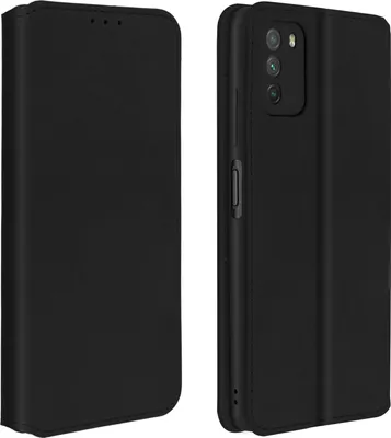 Produktbild von Avizar, Kunstleder Cover Classic Edition für Xiaomi Poco M3, Schwarz