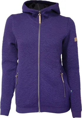 Produktbild von Ivanhoe Strickjacke Morel Hood FM Dunkelviolett für Damen aus Wolle-Lila