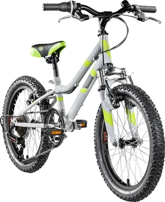 Produktbild von Galano GA20 Kinderfahrrad 18 Zoll ab 5 Jahre 115 - 130 cm Mädchen Jungen Fahrrad Mountainbike grau/grün