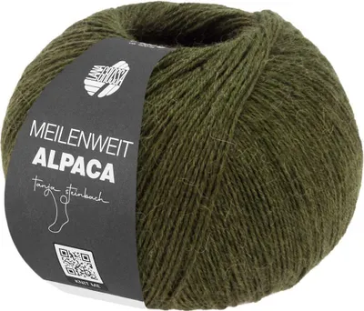 Produktbild von Lana Grossa - Meilenweit 100g Alpaca 2017 dunkeloliv