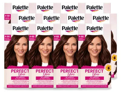 Produktbild von 12 x Palette Perfect Gloss Auswaschbare Intensivtönung 1-0 Schwarz - Vorteilspackung - 12 Stücke