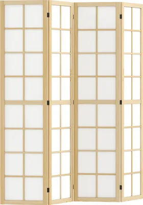 Obrázok produktu pre HOMCOM Screen 4-dielna deliaca stena 160 x 170 cm, skladacia deliaca stena na súkromie pre obývaciu izbu Príroda