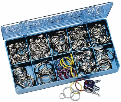 Image de WEDO Metall-Schlsselringe, 300er Sortimentskasten