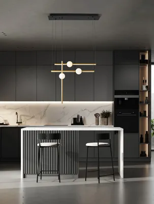 Produktbild von Nova Luce ACROBAT LED Pendelleuchte Schwarz 26W Warmweiss 89x26x120cm dimmbar 9695257