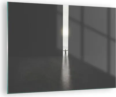 Produktbild von Bilder auf glas - Einteilig - Tor Mensch Licht - 70x50cm - Glasbilder - Wandbilder - Bilder - zum Aufhängen bereit - Wanddekoration aus Glas - Glas Bilder - Wandbild auf Glas - GAA70x50-4698