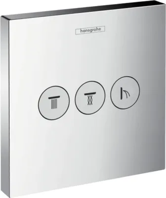 Produktbild von Hansgrohe Absperrventil Unterputz ShowerSelect Fertigset 3 Verbraucher Chrom
