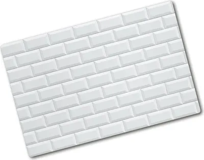 Produktbild von Tulup Glas Herdabdeckplatte - 80x52 cm - Glaskeramikkochfeld-Abdeckung Spritzschutz Glasabdeckplatte - Einteilig - Sonstige - Keramikwand - Weiß