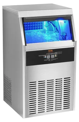 Immagine prodotto di Macchina per il ghiaccio - Macchina per cubetti di ghiaccio - Macchina per la produzione di ghiaccio - Produttore di ghiaccio - Capacità: 59 kg al giorno