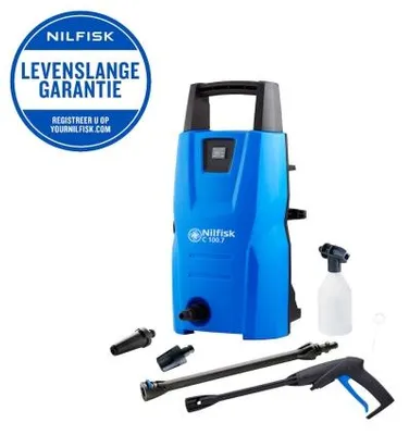 Produktbild von Nilfisk 128470902, Senkrecht, Elektro, 5 m, 5 m, Blau, Schwarz, Aluminium