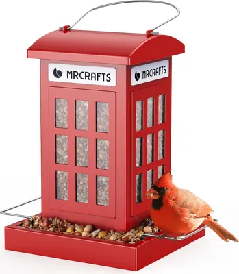 Produktbild von Vogelhaus aus Metall, wetterfest, mit Telefonkasten, zum Aufhängen