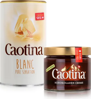 Produktbild von Caotina Pulver blanc 500g Kakaopulver & Caotina Creme Brotaufstrich 300g