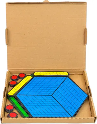 Produktbild von Betzold Zehnerbasis-Satz, magnetisch, Systemblock für Dyskalkulie, Farbe: rot/blau/gelb/grün, Box zur Aufbewahrung: Nein