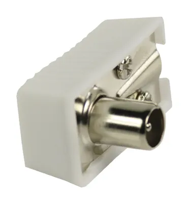 Produktbild von Valueline vlsp40900w abgewinkelte Koax-Stecker, Koax-Stecker, weiß
