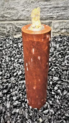Produktbild von Säulenbrunnen 40 / 10 cm rund Cortenstahl Roststahl incl. LED Komplettset Gartenbrunnen
