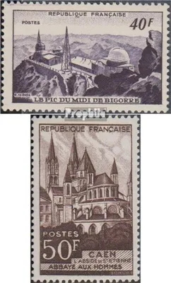 Produktbild von Briefmarken Frankreich 1951 Mi 935-936 (kompl.Ausg.) postfrisch Bauwerke