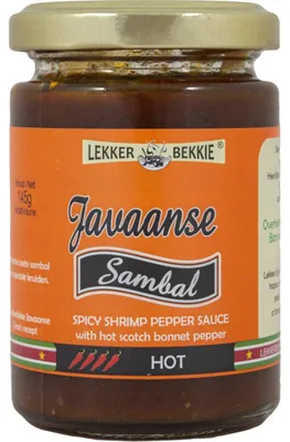 Obrázok produktu pre Lekker Bekkie Javaanse Sambal 145 g – autentická indonézska čili pasta