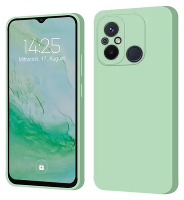 Produktbild von Hülle für Xiaomi Redmi 12C Case Cover Bumper Smartphone Softgrip Schutzhülle Farbe: Türkis