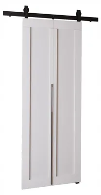 Produktbild von KierMoebel Schiebetür Komplettset QUDIO M1 Weiß 66x205x3,2 cm Wohnzimmer Schiebetür