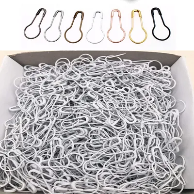 Produktbild von 1000 Stück Birnenstecker, Sicherheitsnadeln, 21,5 mm Weiß, für Kreatives Basteln