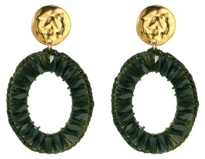 Produktbild von Schwarze Saatperlen Creolen Ohrringe Für Frauen 14K Vergoldet Boho Hängend Statement Anlaufbeständige Ohrringe Mode Schmuck Geschenk Für Sie