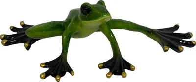 Produktbild von Dekofigur Frosch grün 8,5 x 14 x 30,5 cm