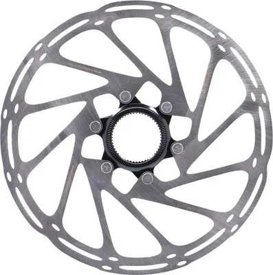 Immagine prodotto di SRAM 00.5018.037.026 Disco freno 'CenterLine' arrotondato, Ø 180 mm, CenterLock, 2 pezzi, nero/argento