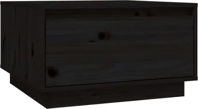 Obrázek produktu pro vidaXL Konferenční stolek černý 55x56x32 cm Borovicový masiv